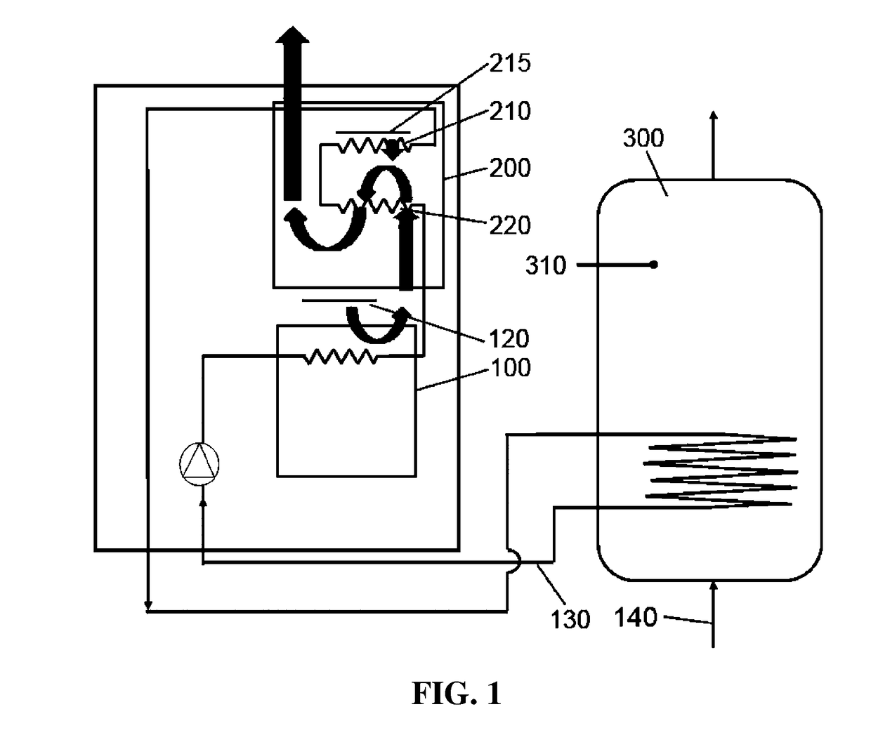 Heat medium circulation structure and hot water temperature control method for micro combined heat and power generator