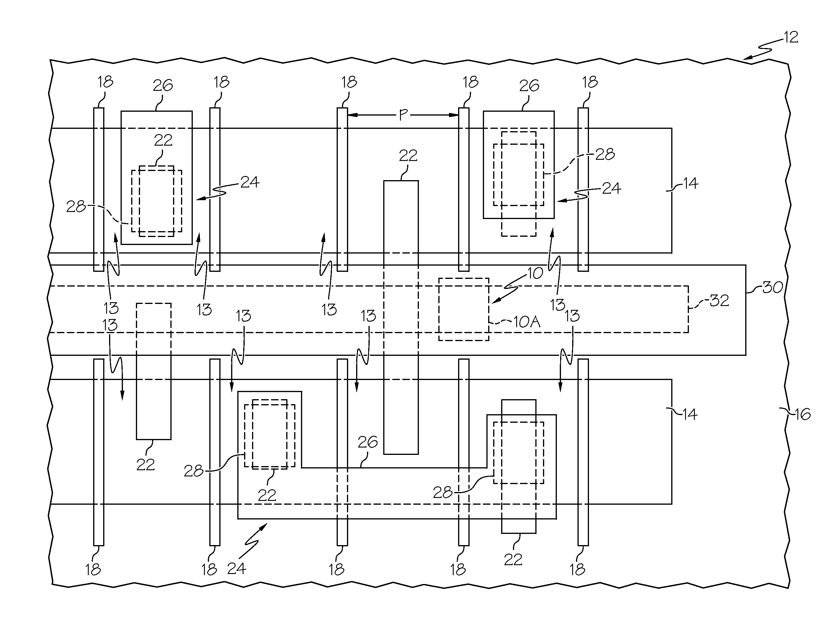 Software and method for via spacing in a semiconductor device