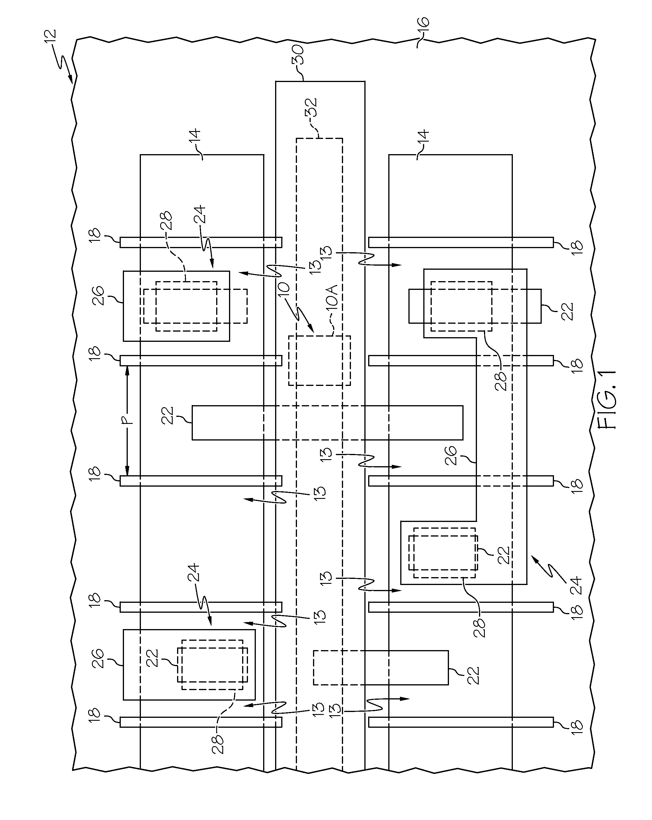 Software and method for via spacing in a semiconductor device