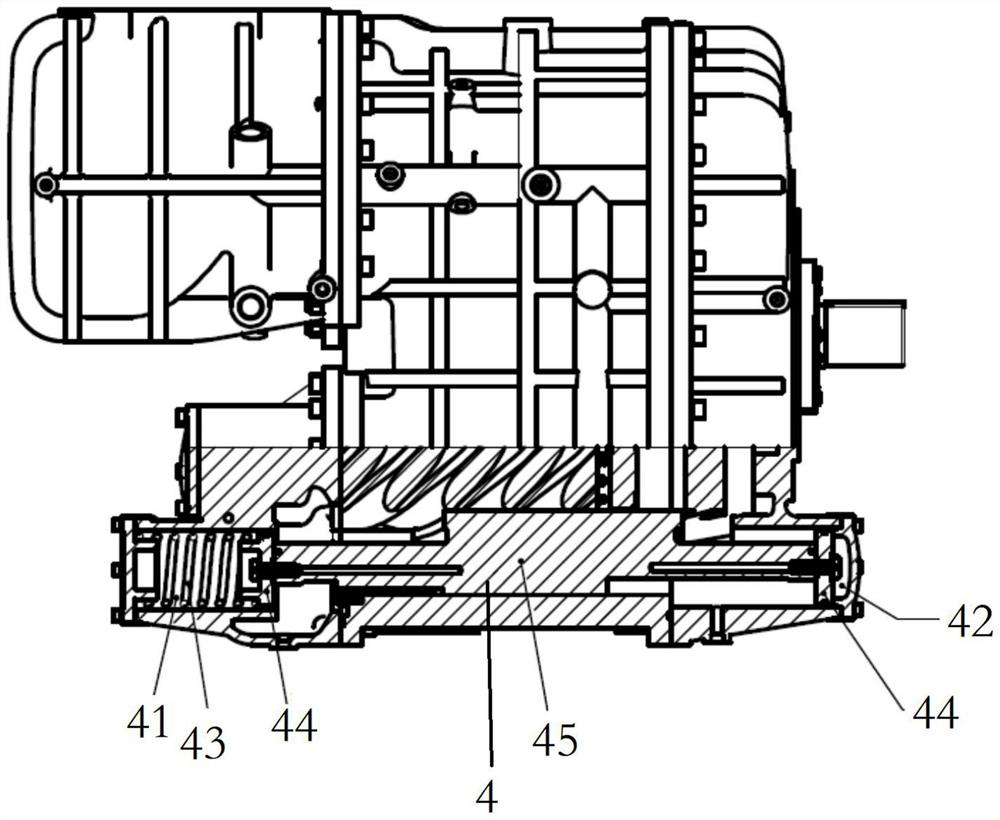 Two-stage screw compressor