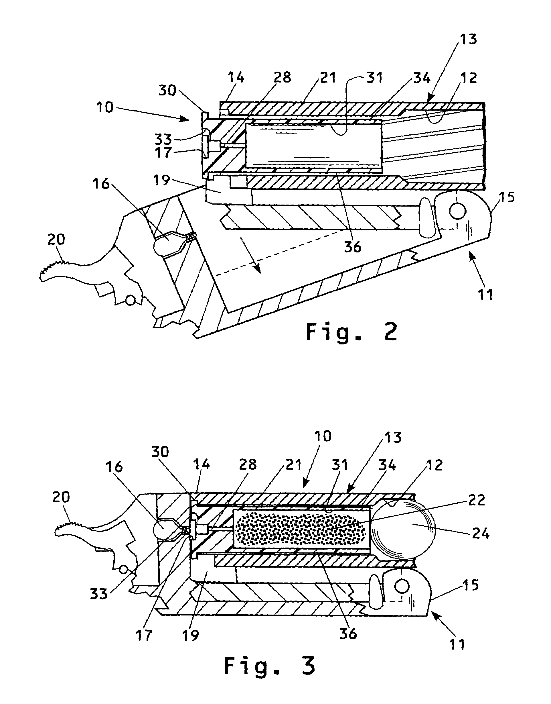 Muzzle-loading firearm and easily removable breech plug for use therewith