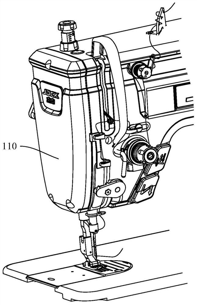 An electronic thread clamp and sewing machine