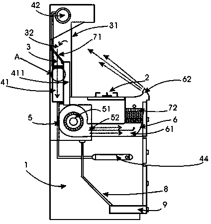 Water-cooled circulating integrated stove