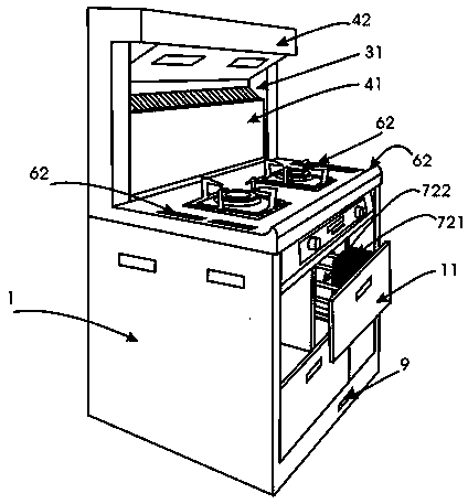 Water-cooled circulating integrated stove