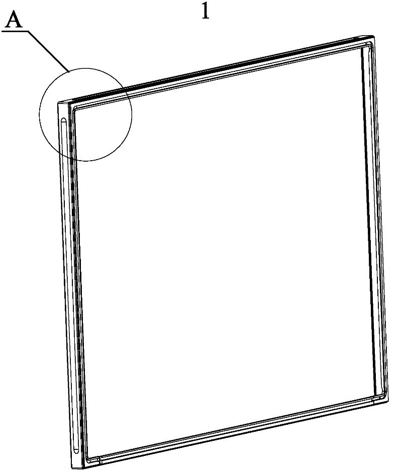 Flat television assembling structure and flat television