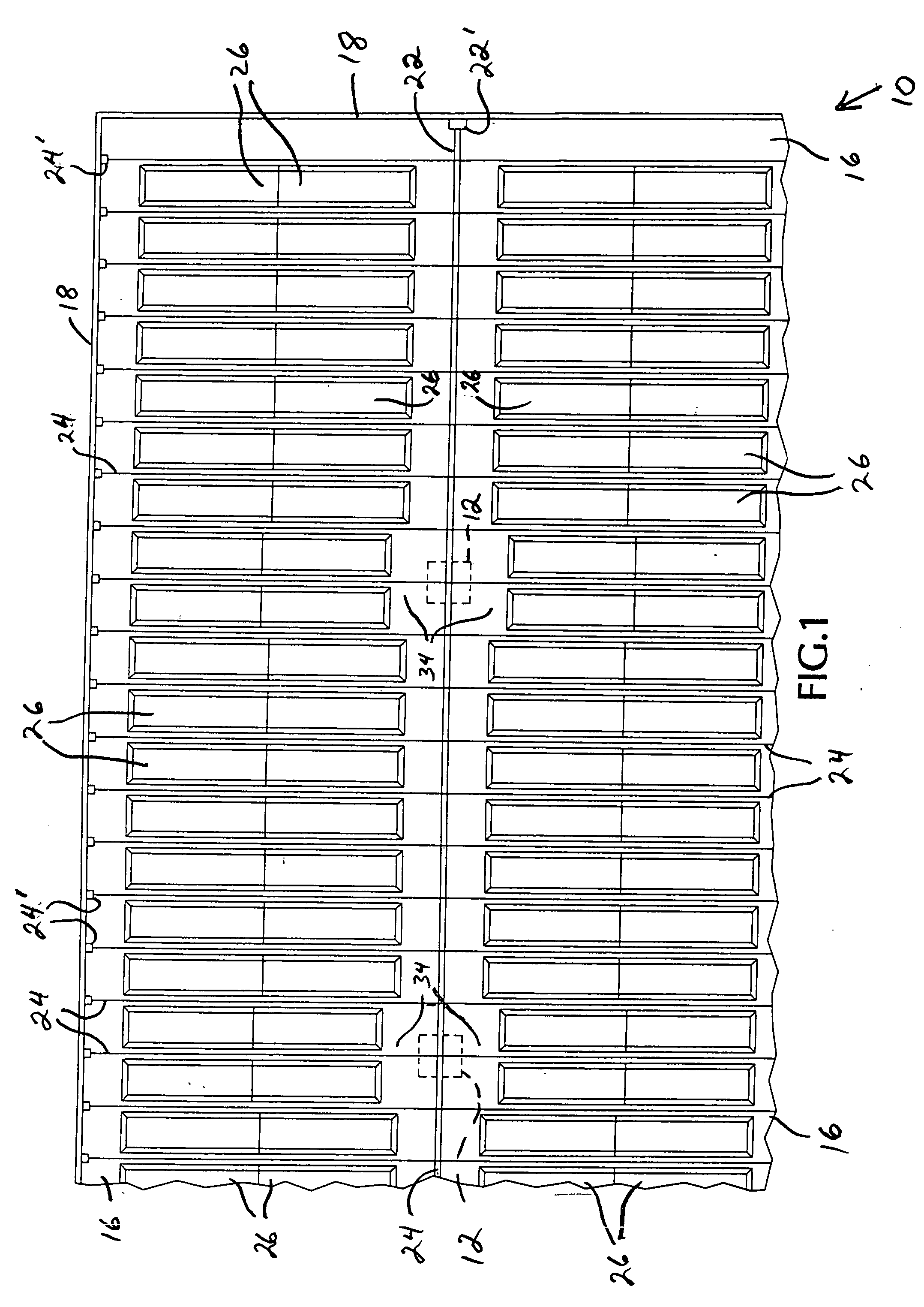 Tendon-identifying, post tensioned concrete flat plate slab and method and apparatus for constructing same