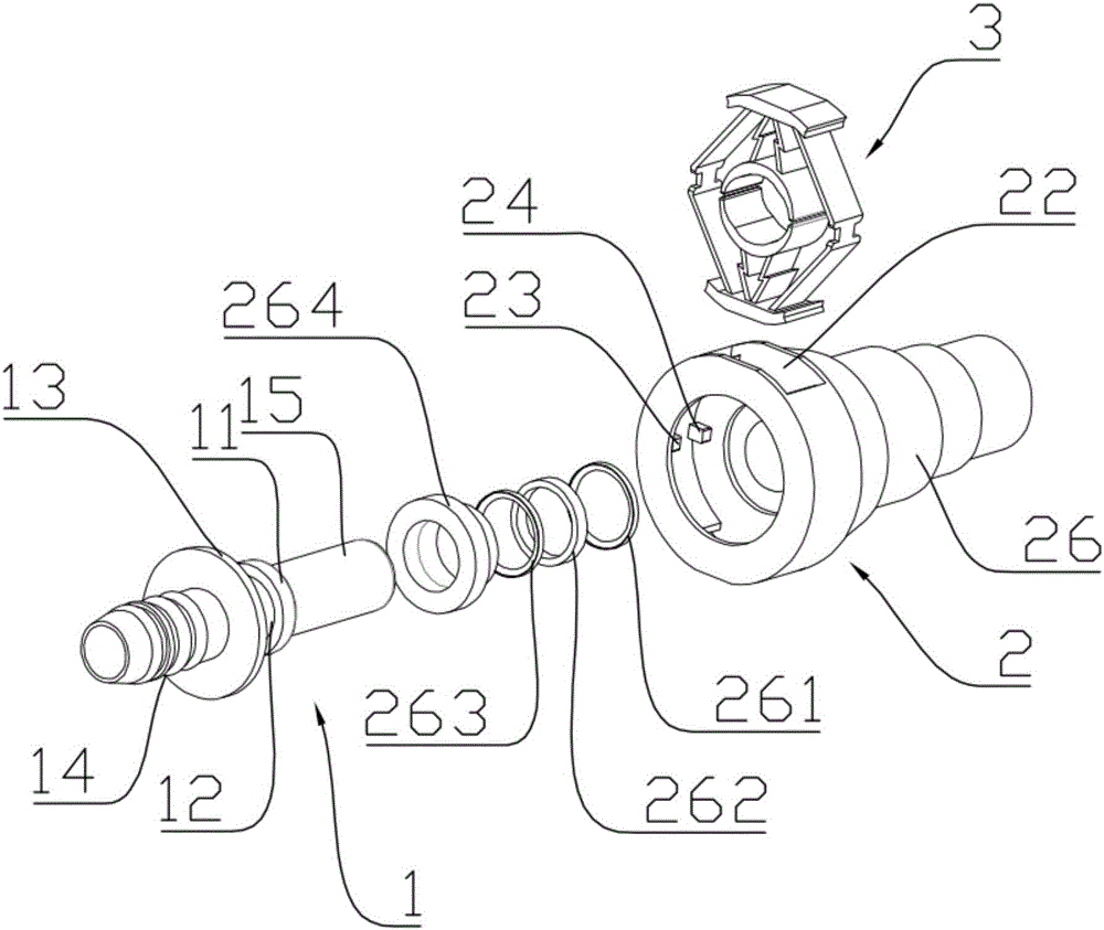 Pipeline connector for intelligent automobile