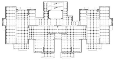 Assembly type building laminated slab wheel buckle type frame body supporting system