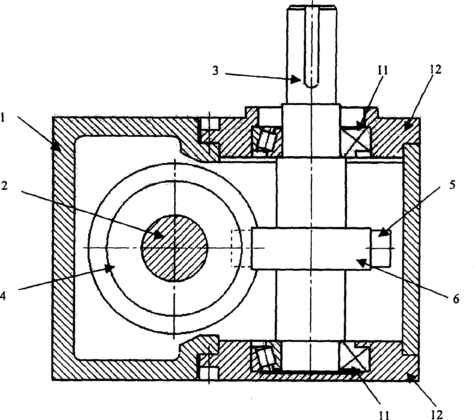 One division cam mechanism with cambered surface