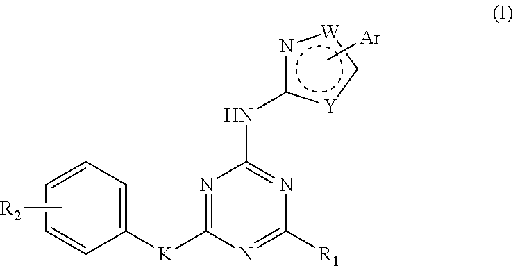 Triazine derivatives and their therapeutical applications