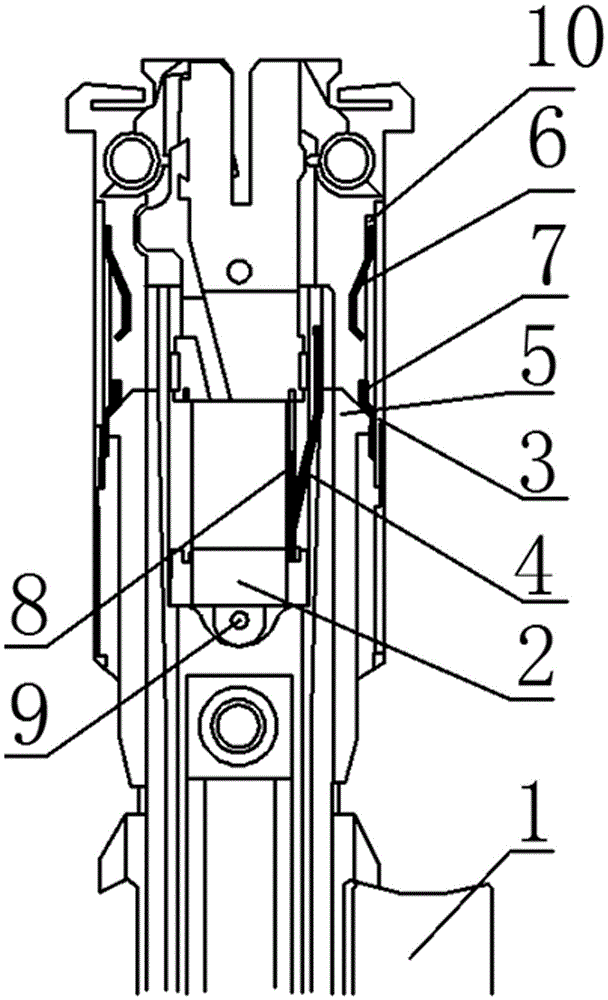 A jacquard machine component device