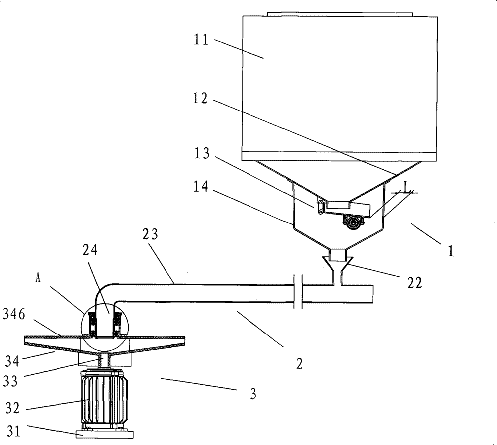 Split 360-degree automatic dried diet feeder for fishpond