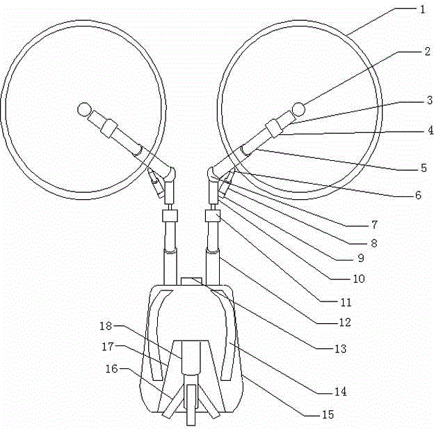 Portable reflector capable of automatically adjusting angles