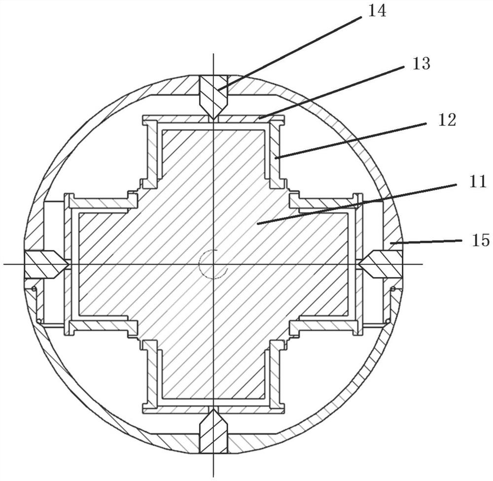 Non-magnetic interference type optical fiber vector hydrophone