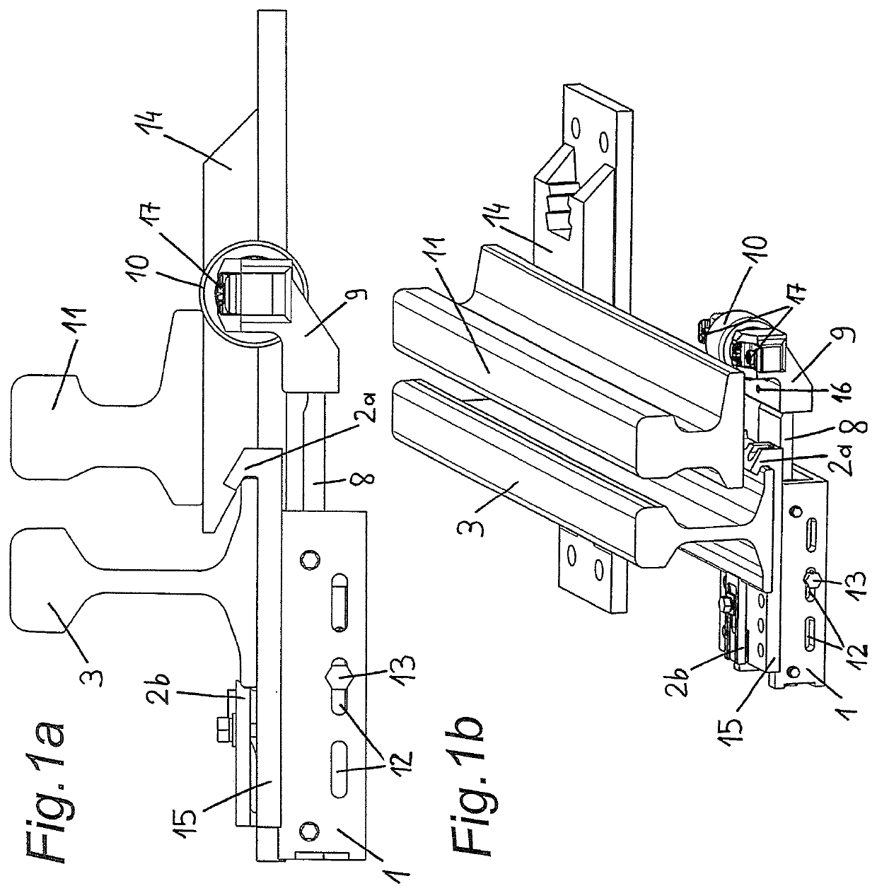 Device for supporting a switch rail