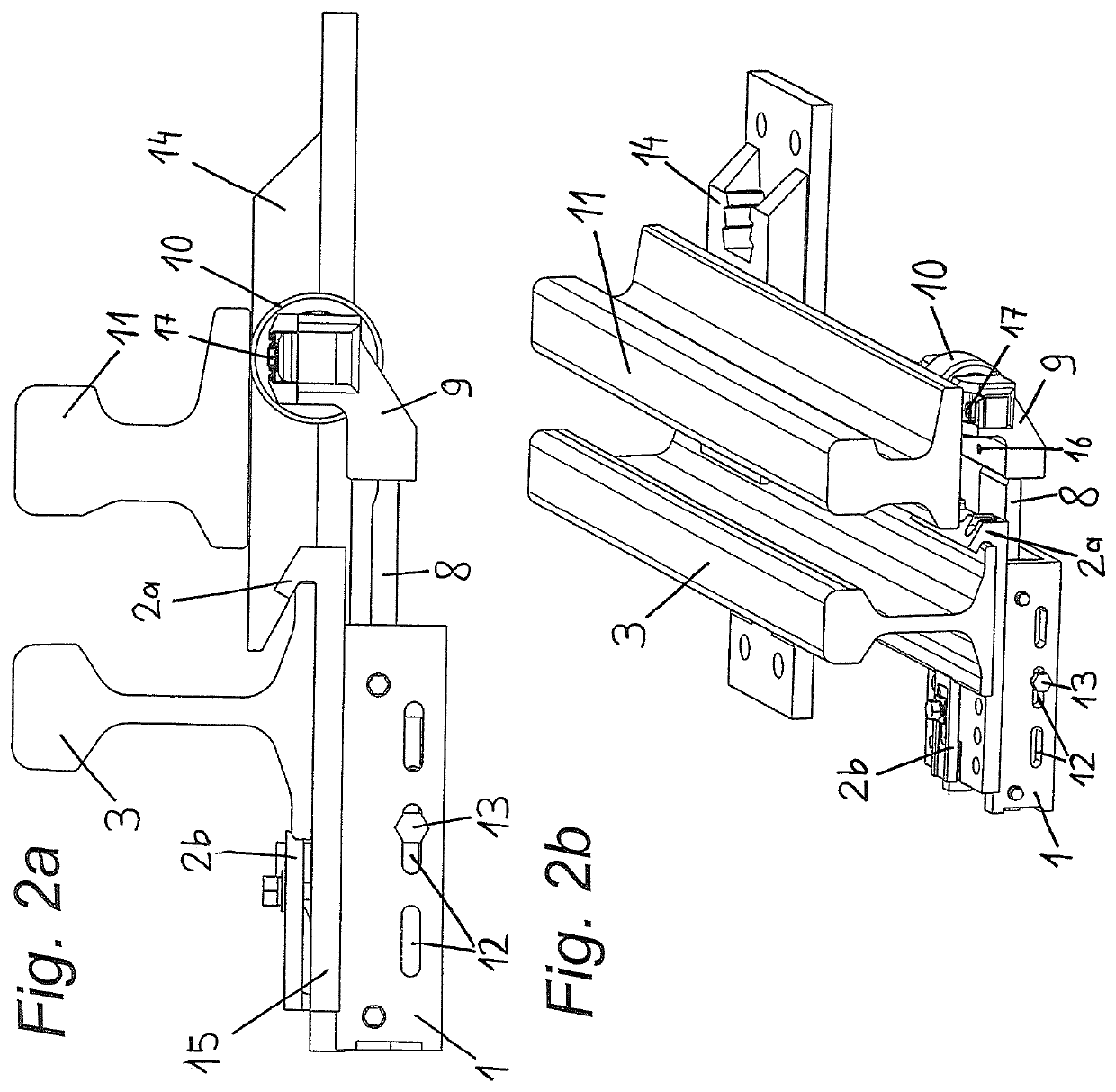 Device for supporting a switch rail