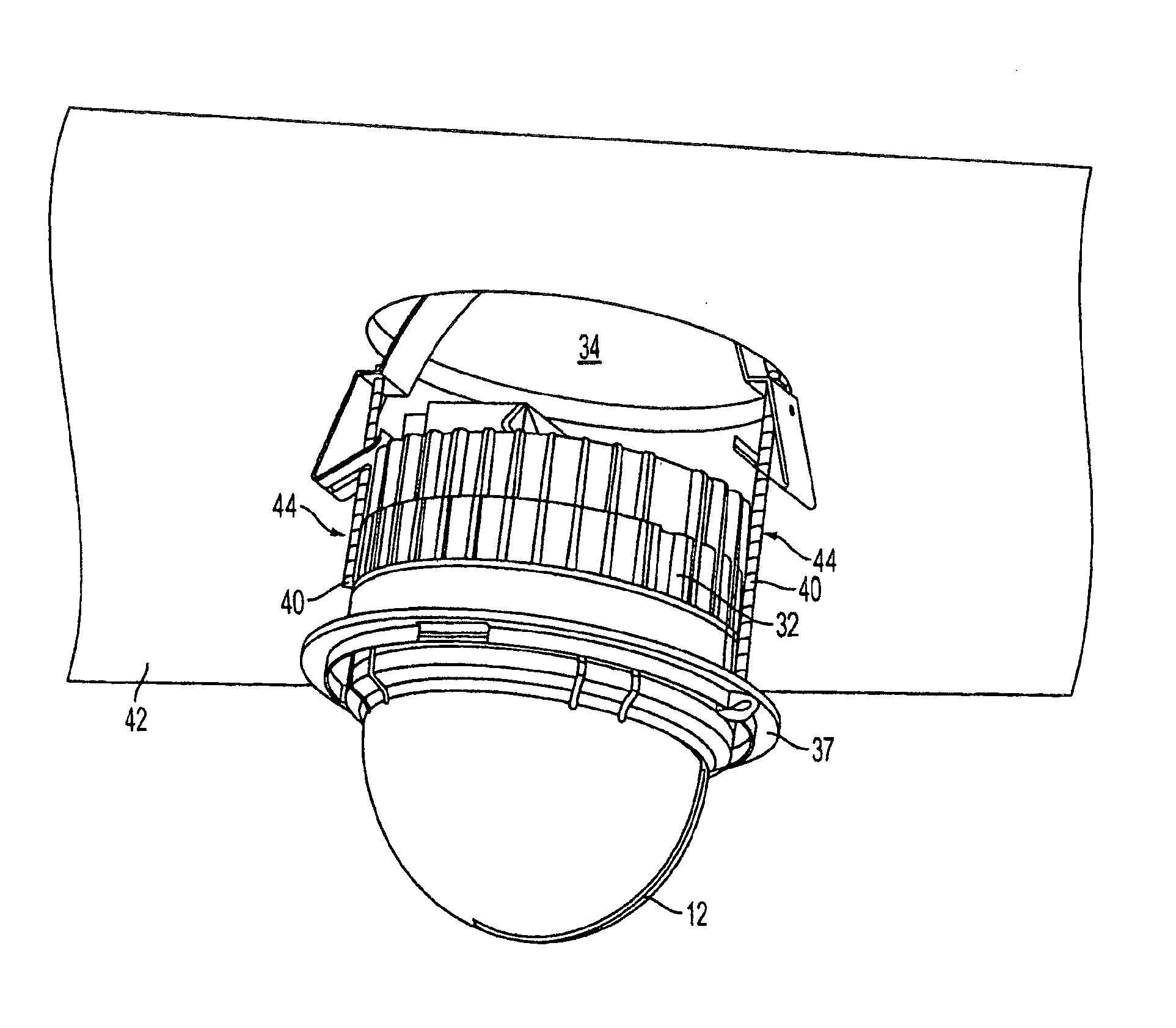 Apparatus for mounting a surveillance camera