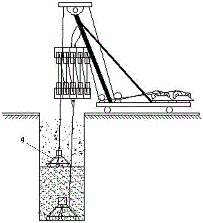 Salvage method for large-diameter pile buried hammer