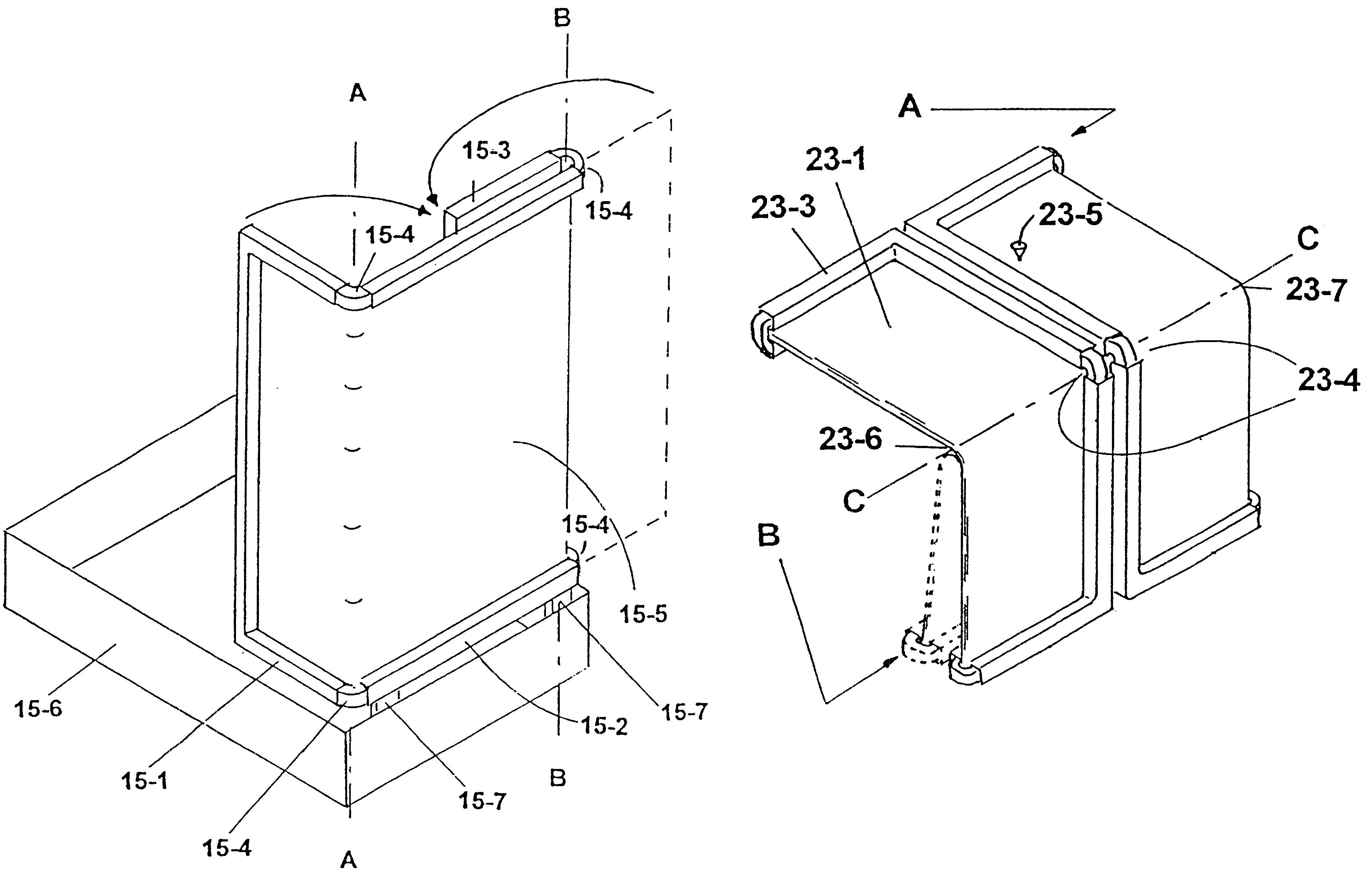Portable visual display device with a collapsible presentation screen
