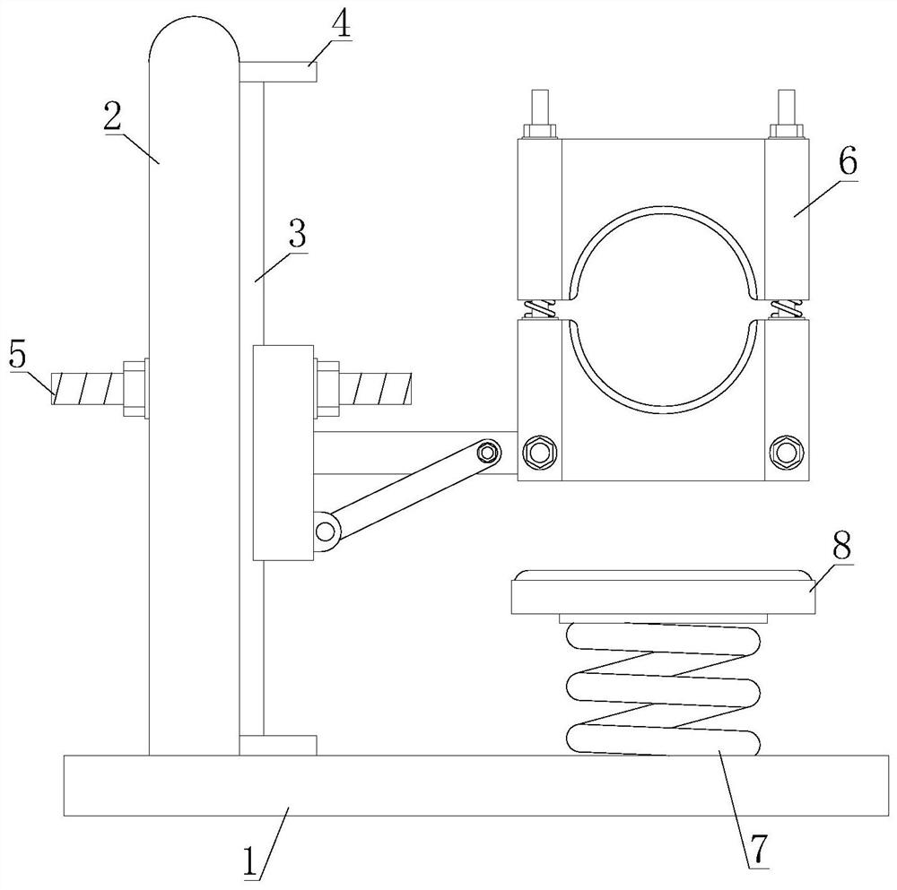 Limb fixing bracket for anesthesia patient nursing in recovery period