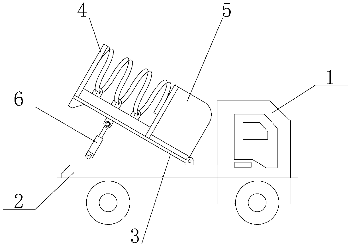 Stable pipe transporting device for constructional engineering