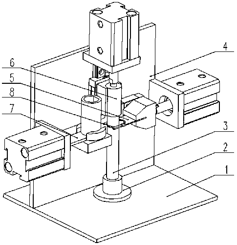 Split washer mounting device with detection function
