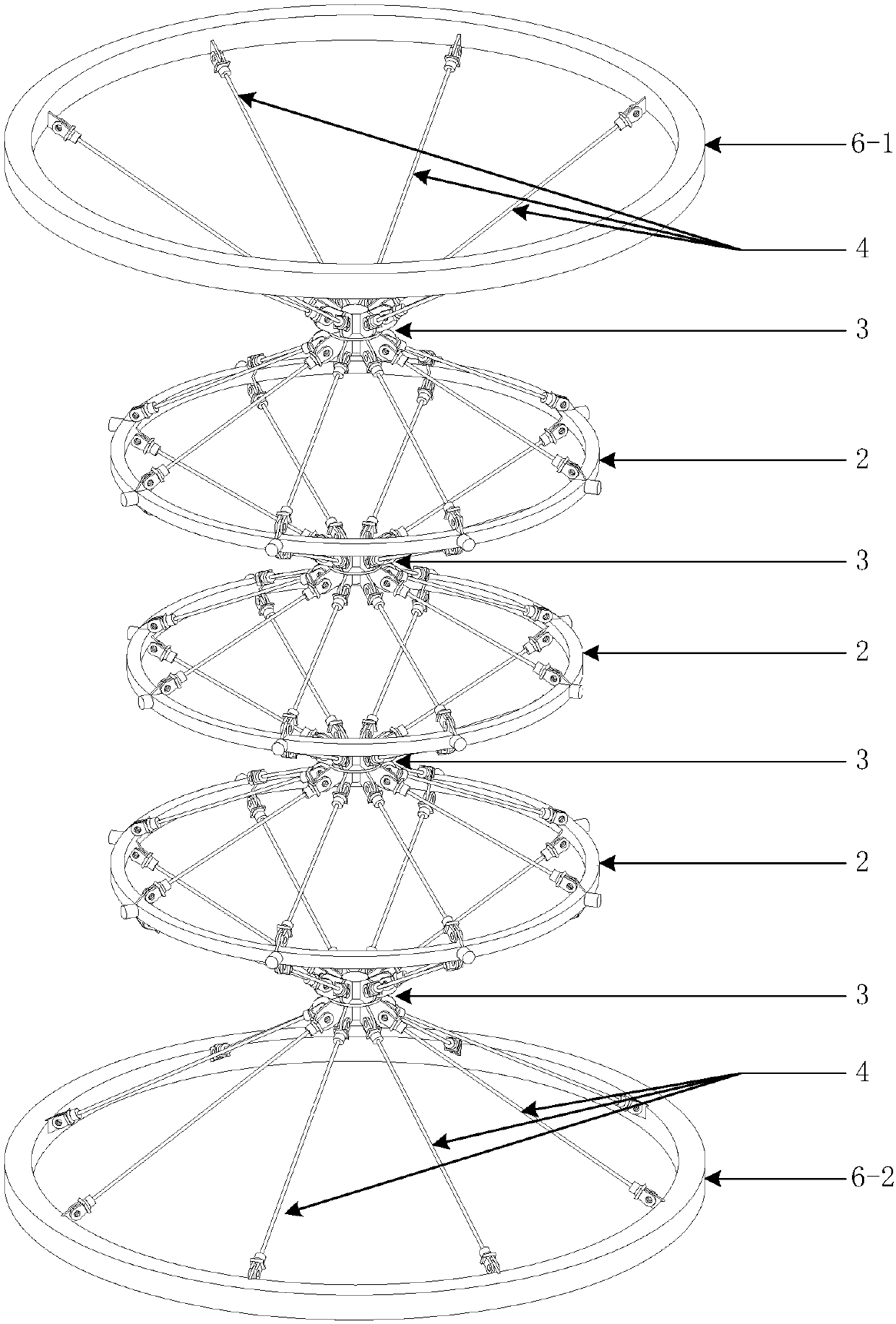 A hybrid grid cylinder that can increase the instability load of column groups