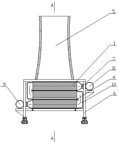 Cooling water waste heat power generation device