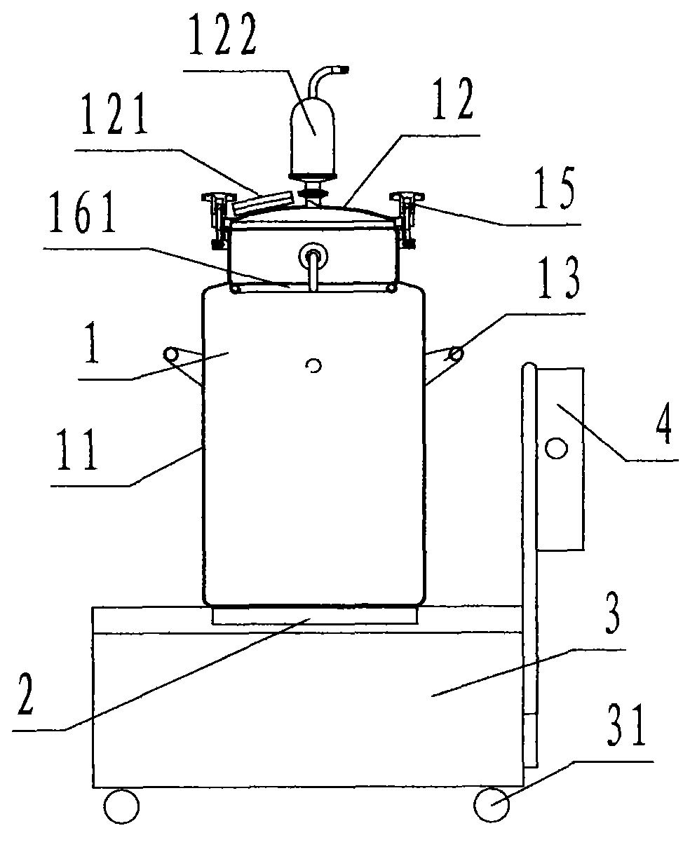 A fully enclosed aseptic liquid medicine ultrafiltration tank device