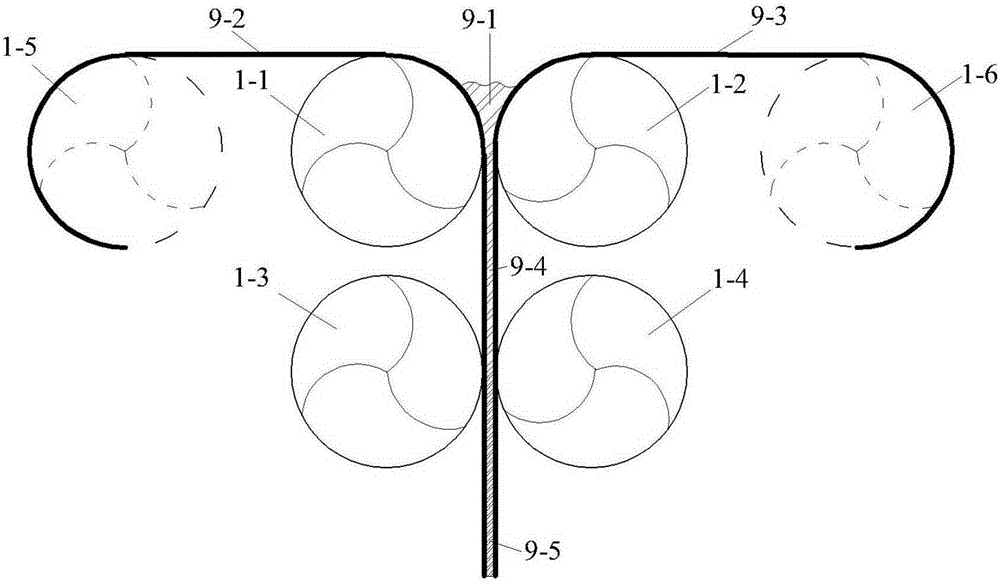 Serial-connection rolling based organic silicone resin light conversion body closely packaged LED processing method