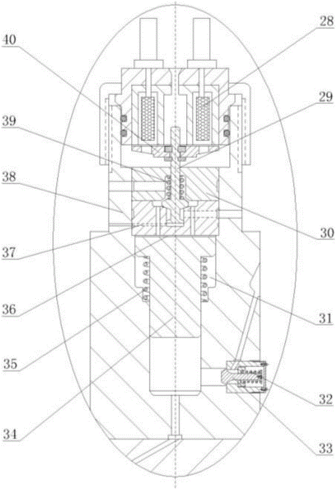 Electromagnetic and pressurization piezoelectric combined fuel gas injection device