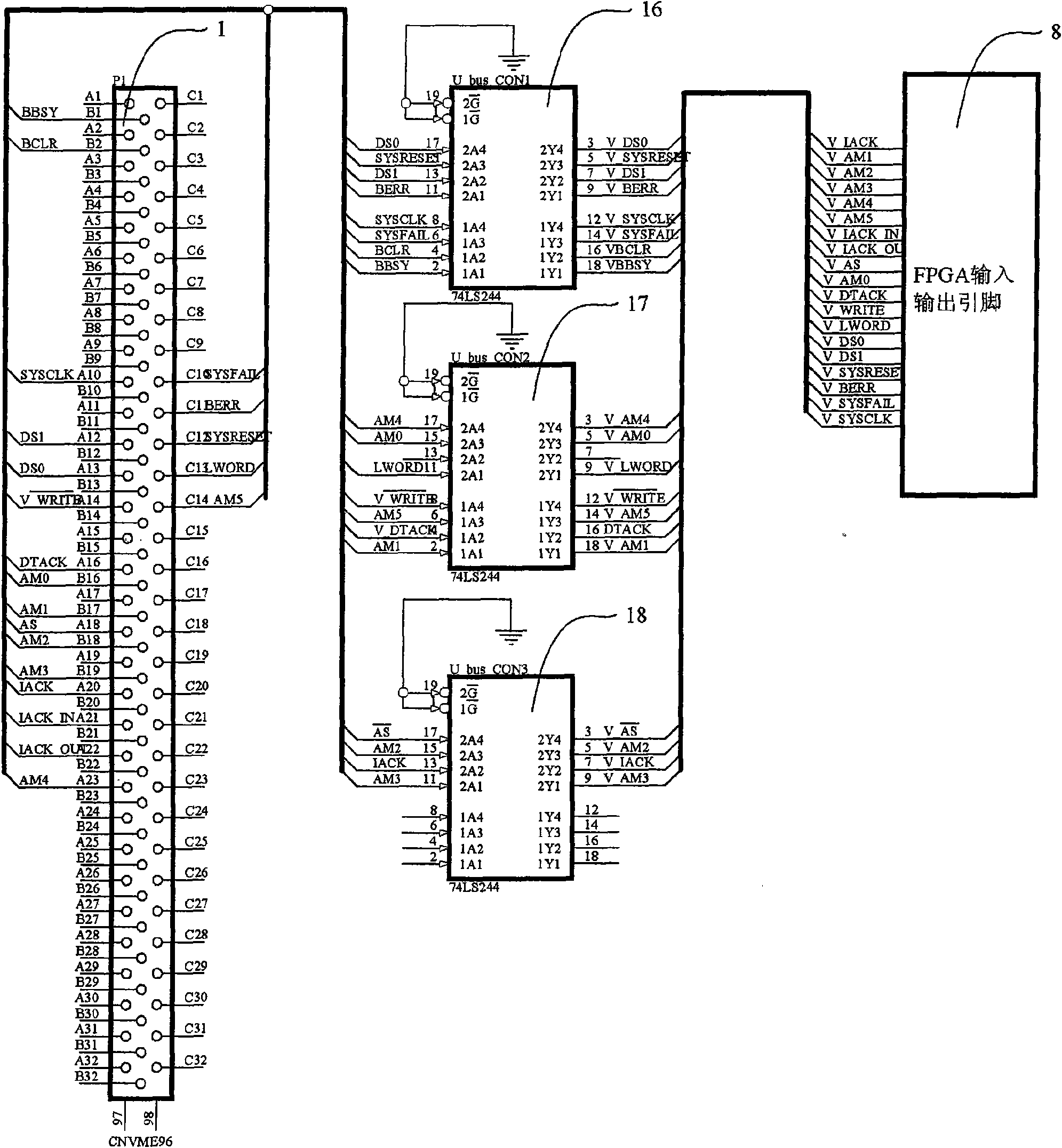 VME bus motor controller based on FPGA chip