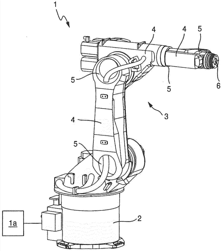 Method for in-line calibration of an industrial robot, calibration system for performing such a method and industrial robot comprising such a calibration system