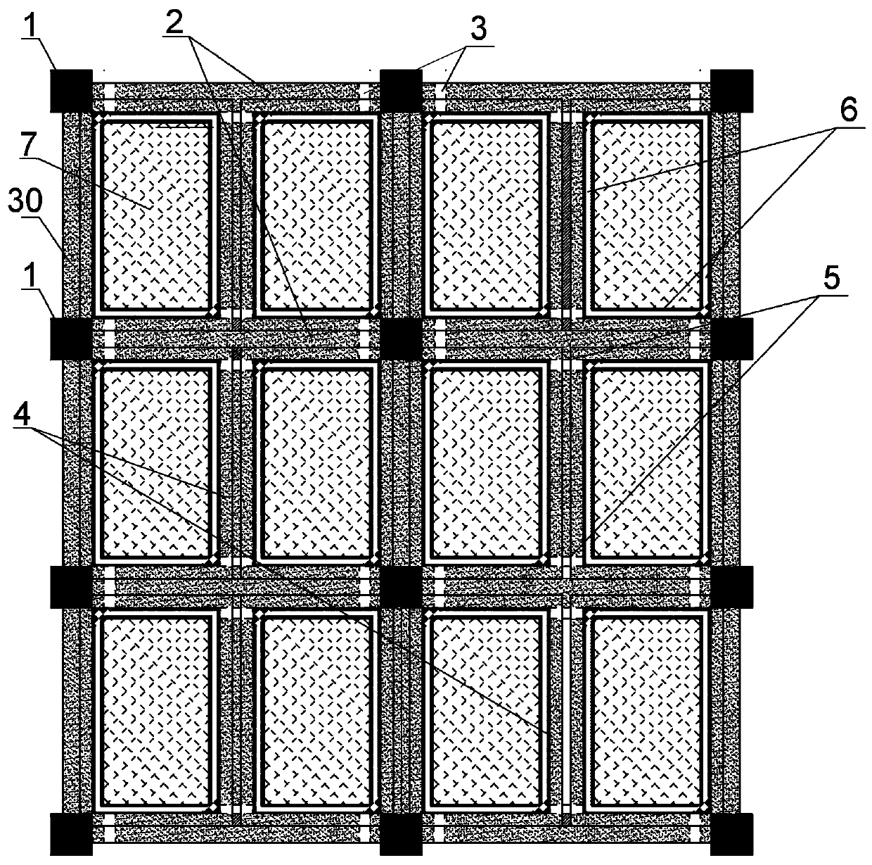 Dismantling and assembly method of building components of cast-in-place reinforced concrete frame structure