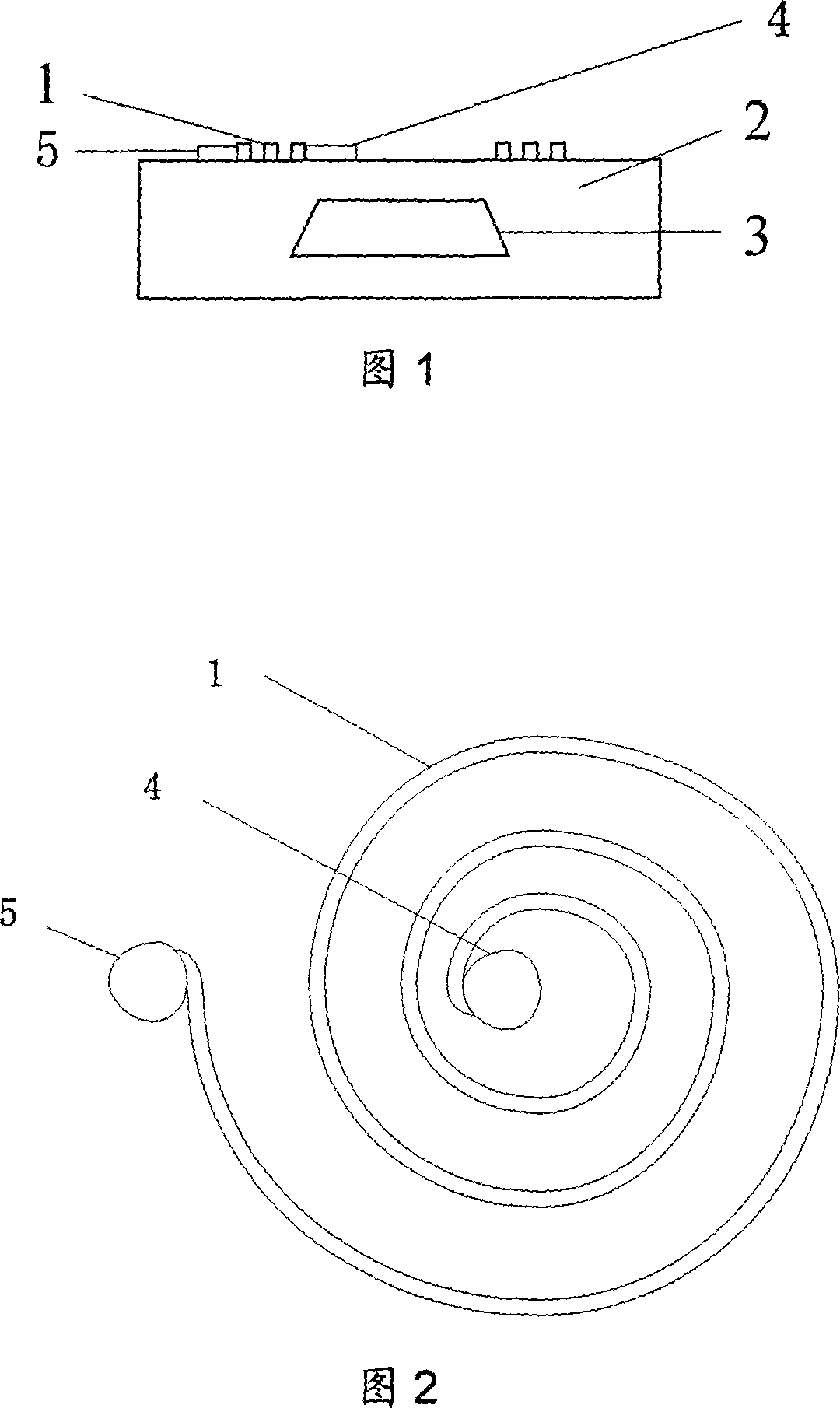 Nuclear magnetic resonance spectrum detection plane micro coil and its manufacture method