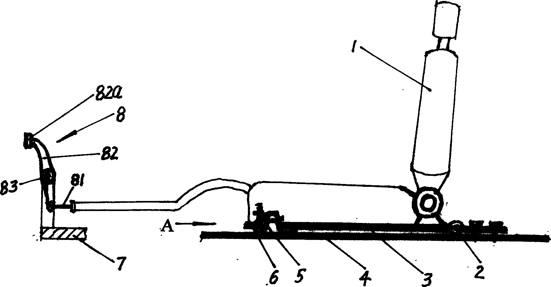 Collision-preventing safety protection apparatus for automobile