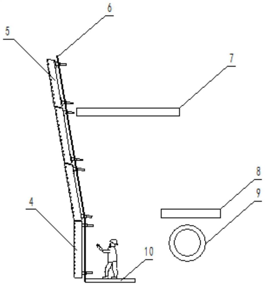 Method for replacing whole circle of blast furnace copper cooling wall without entering people