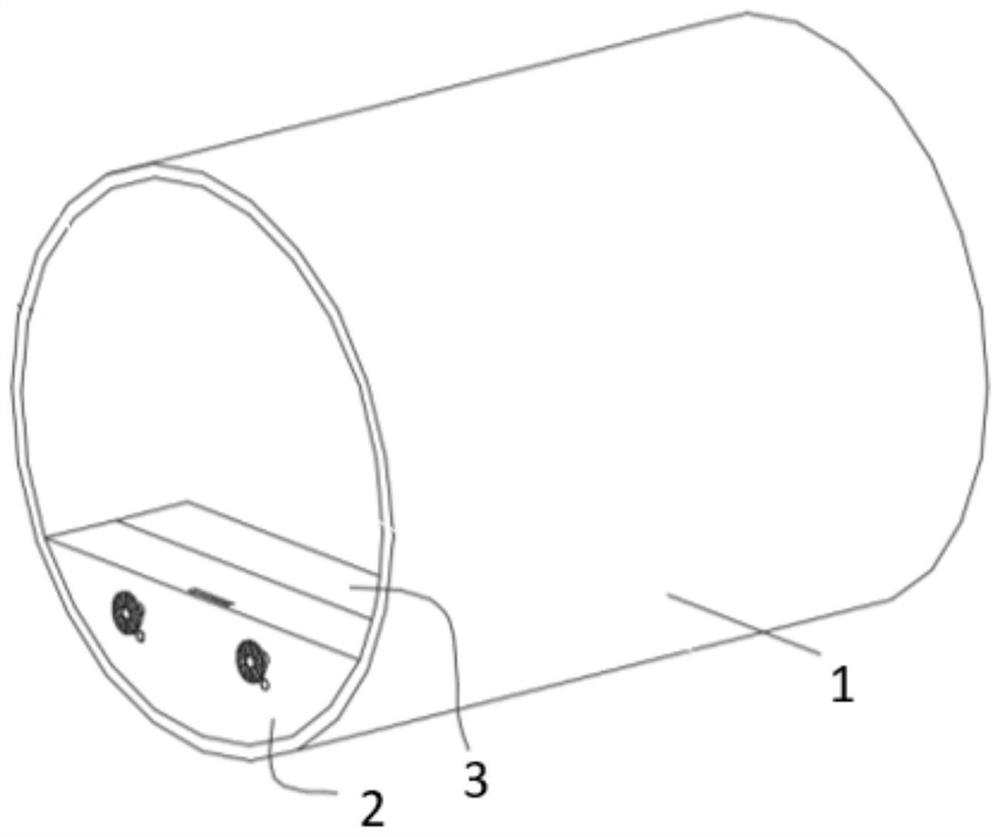 Water retaining device used in construction tunnel