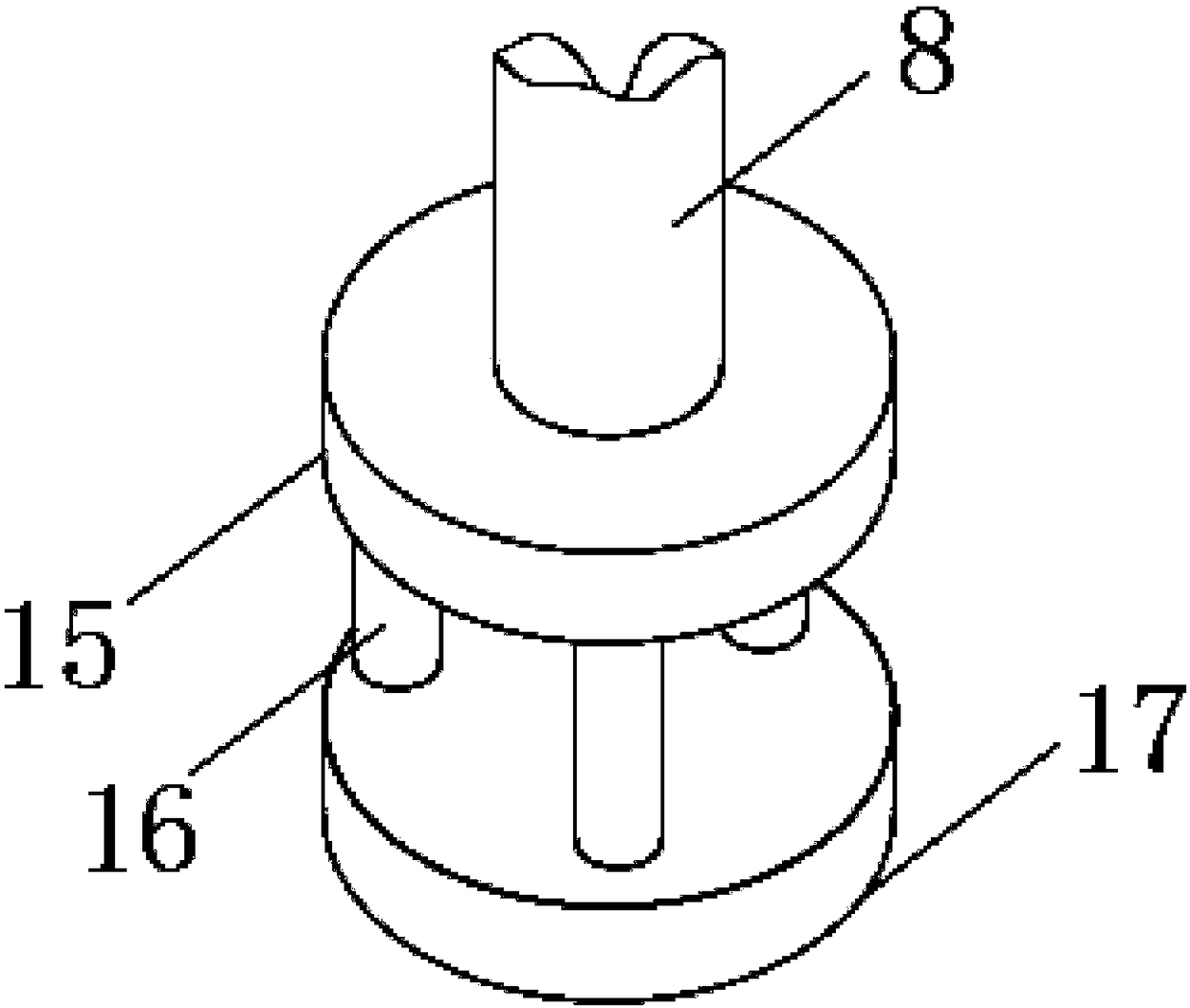 Forming device for aerospace composite material