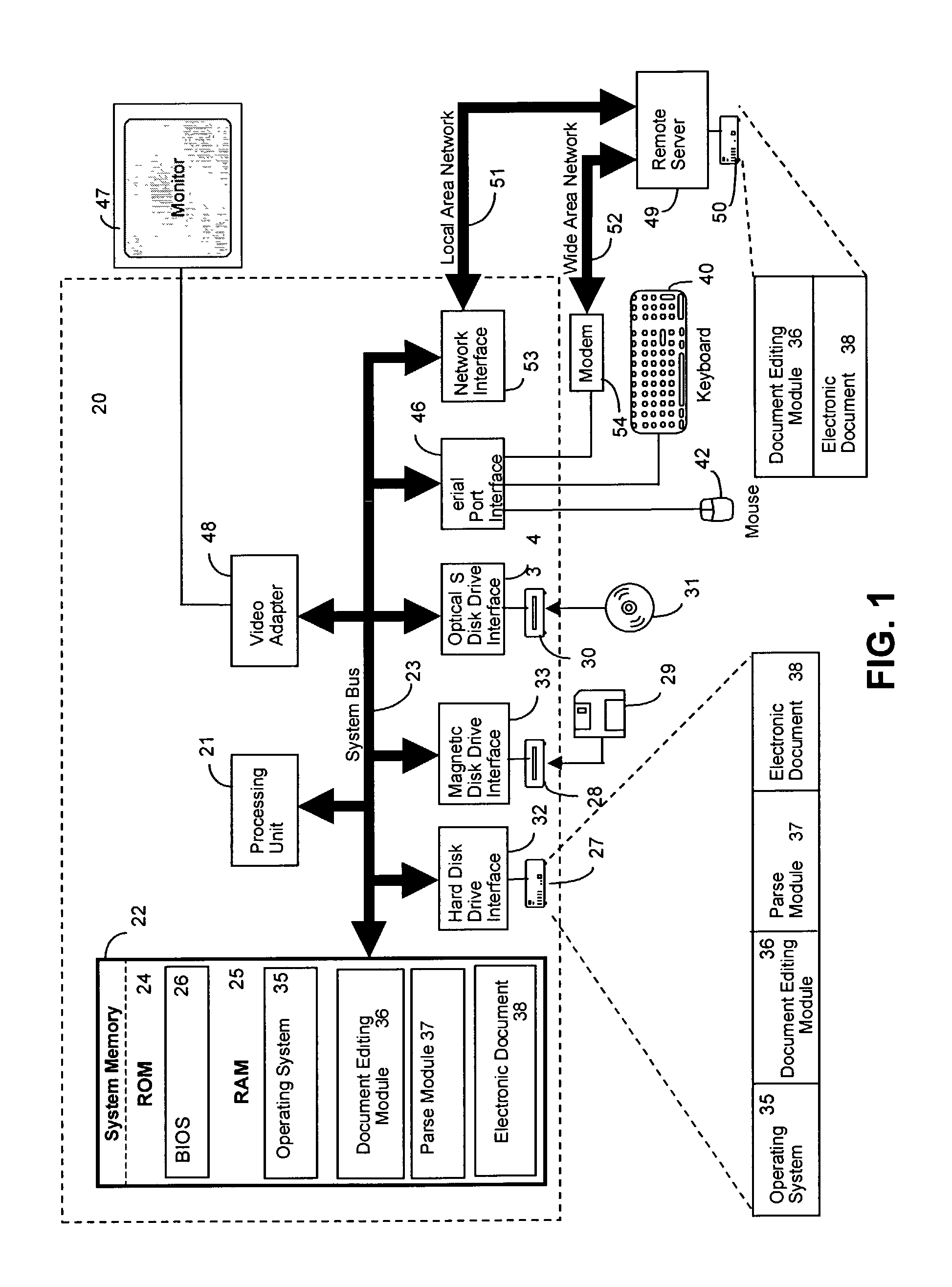 Method and system for editing electronic ink