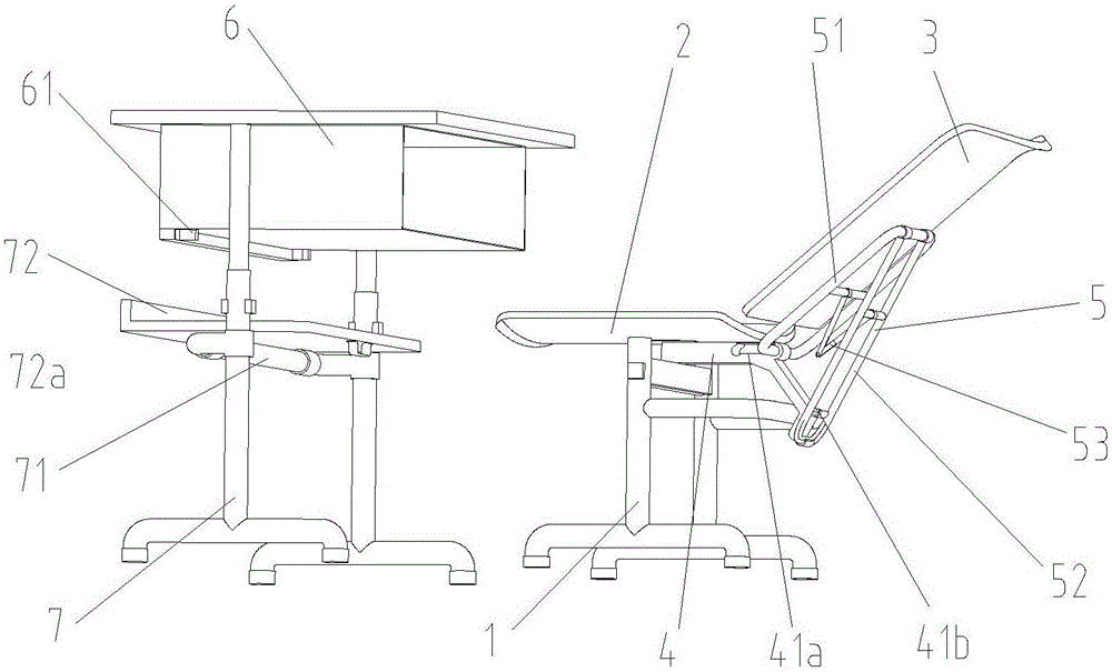 Dual-purpose table-chair for students