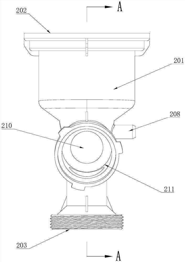 A drainage assembly and a sink