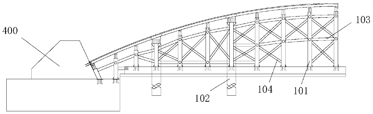 Curved surface support prepressing method