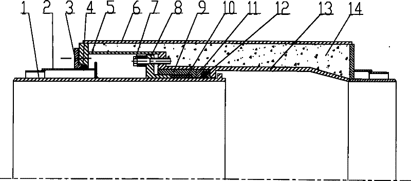 Direct-buried type maintenance-free sleeve compensator