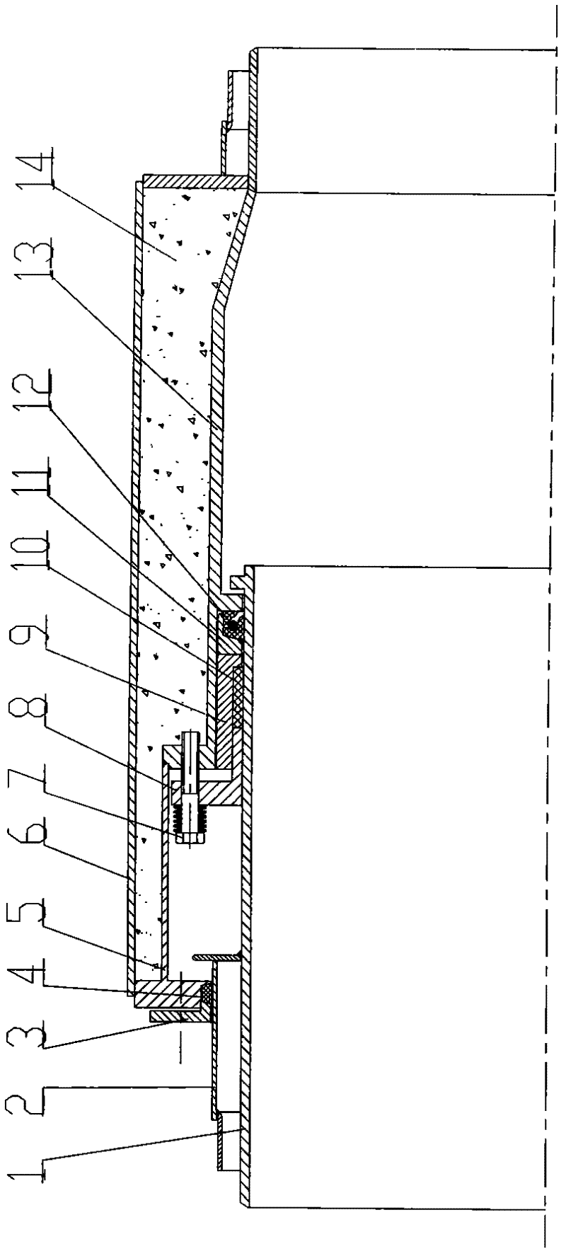 Direct-buried type maintenance-free sleeve compensator