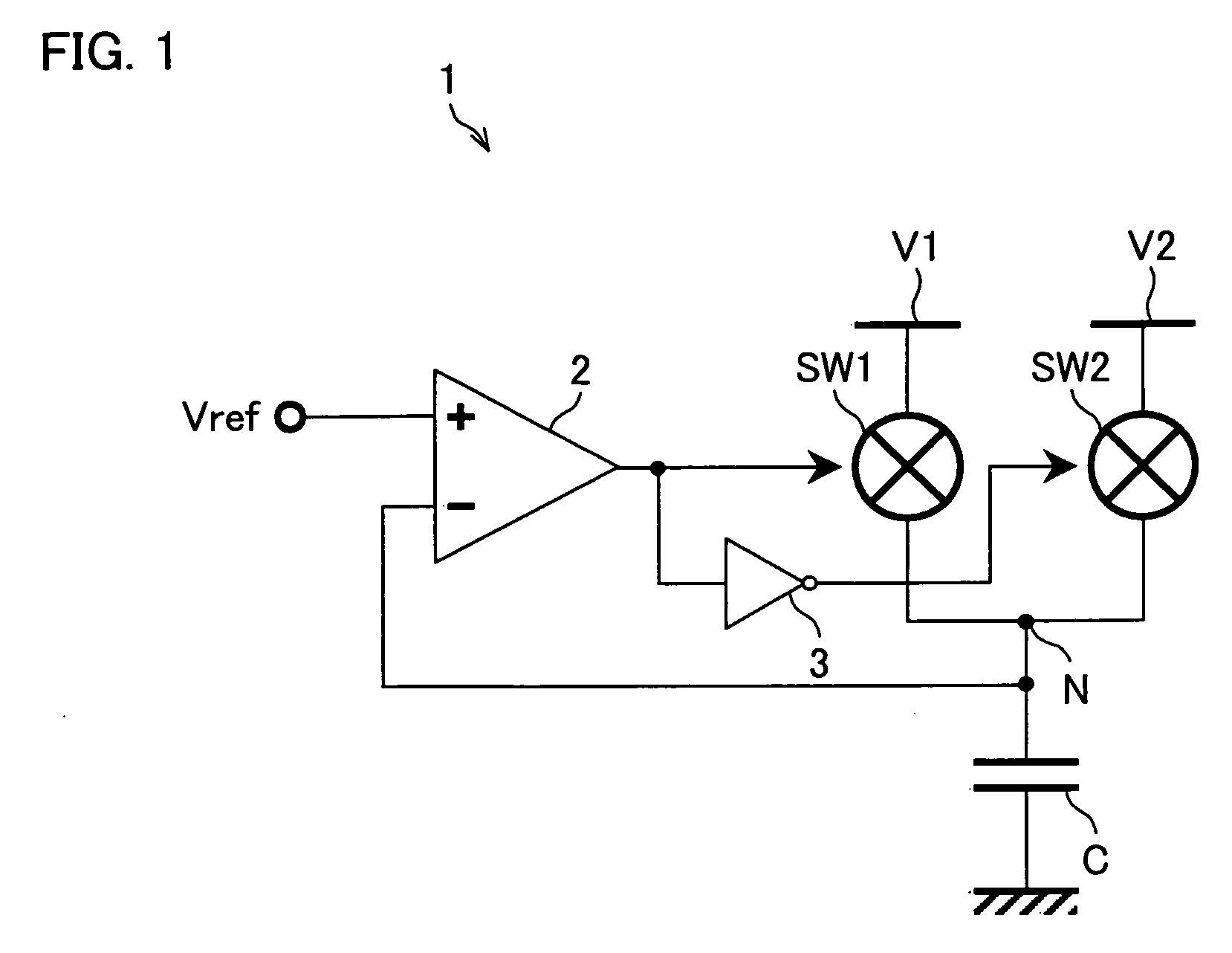 Analog Output Circuit, Data Signal Line Driving Circuit, Display, and Potential Writing Method