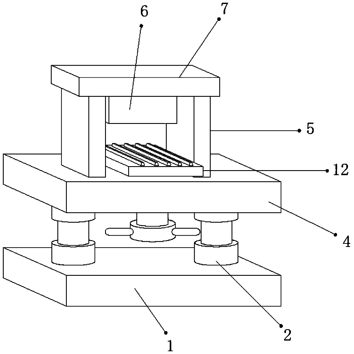 Assembly platform for vehicle radiator production