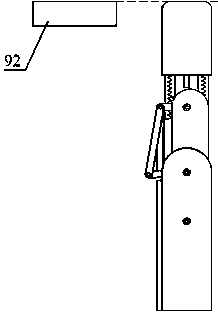 Approximate straight-line compound grasping robot finger device at the end of rack and pinion