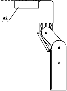 Approximate straight-line compound grasping robot finger device at the end of rack and pinion