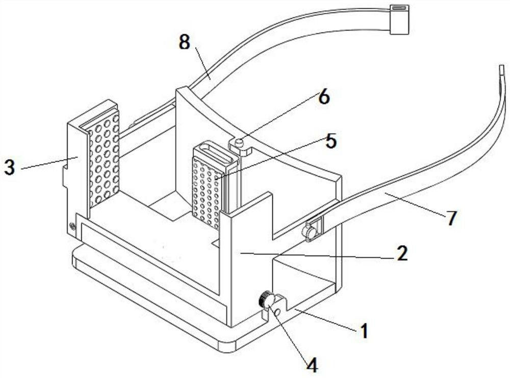 A portable English teaching equipment installation and adjustment mechanism and its use method